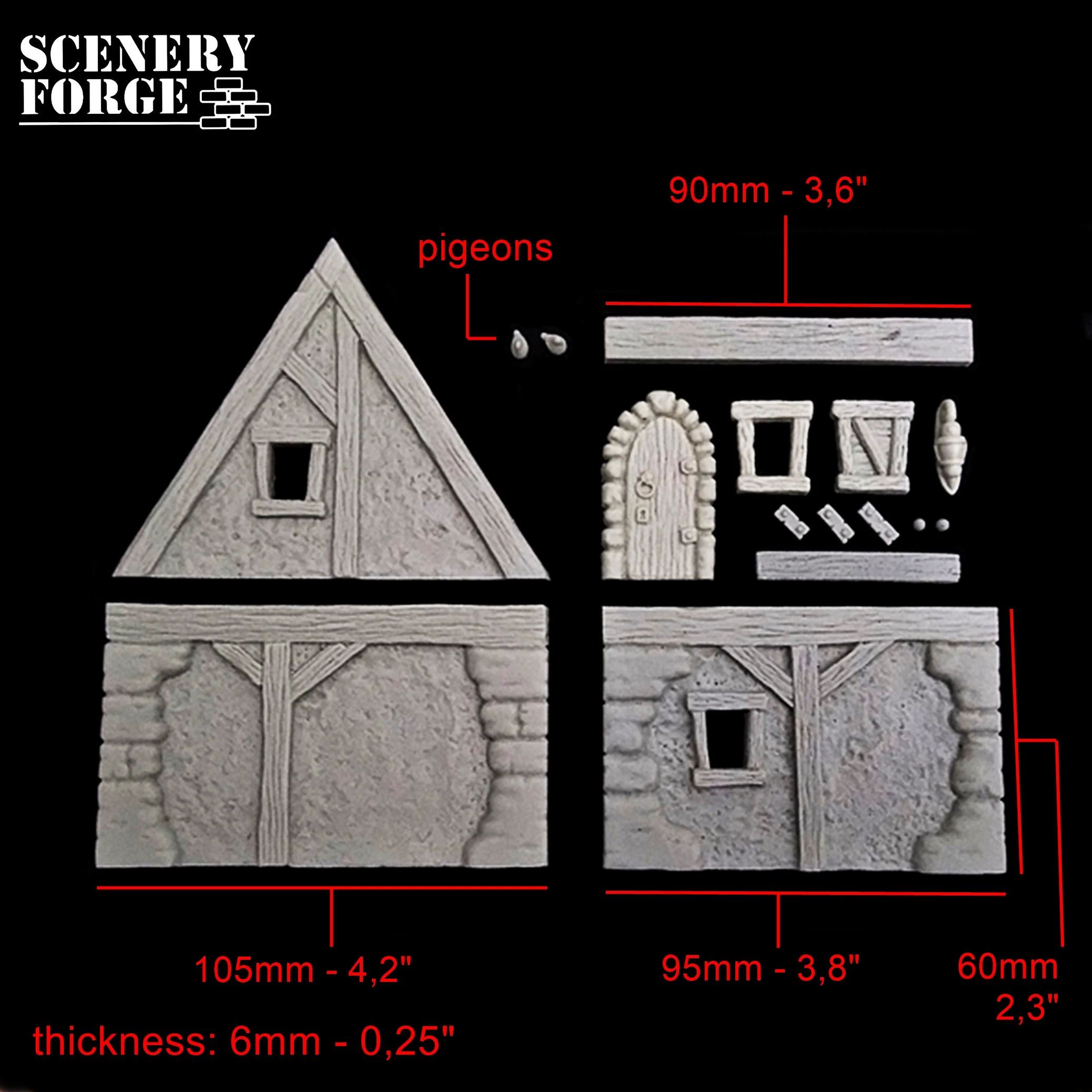 Medieval houses – Thin mould R21