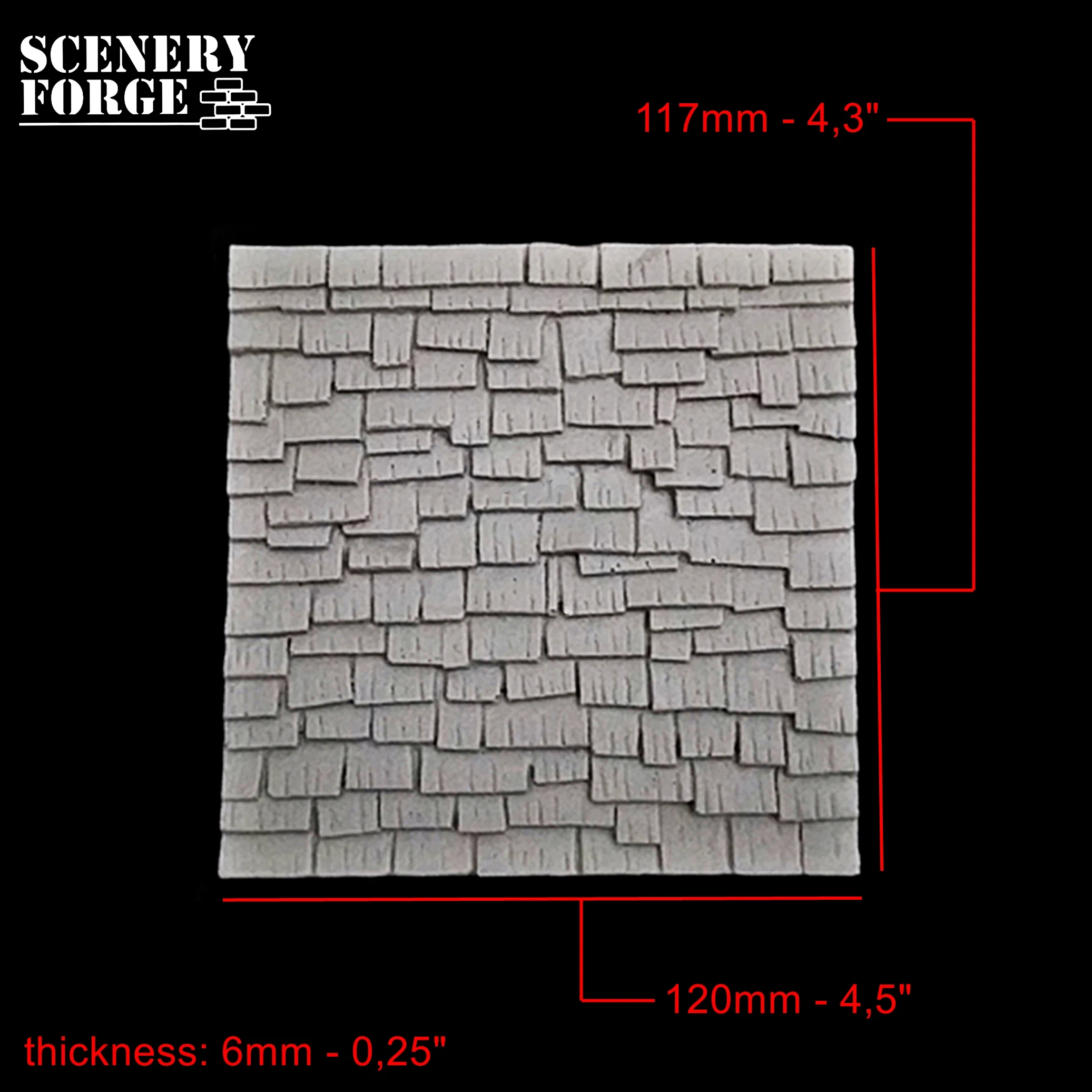 Roof tile XL – Thin mould R41