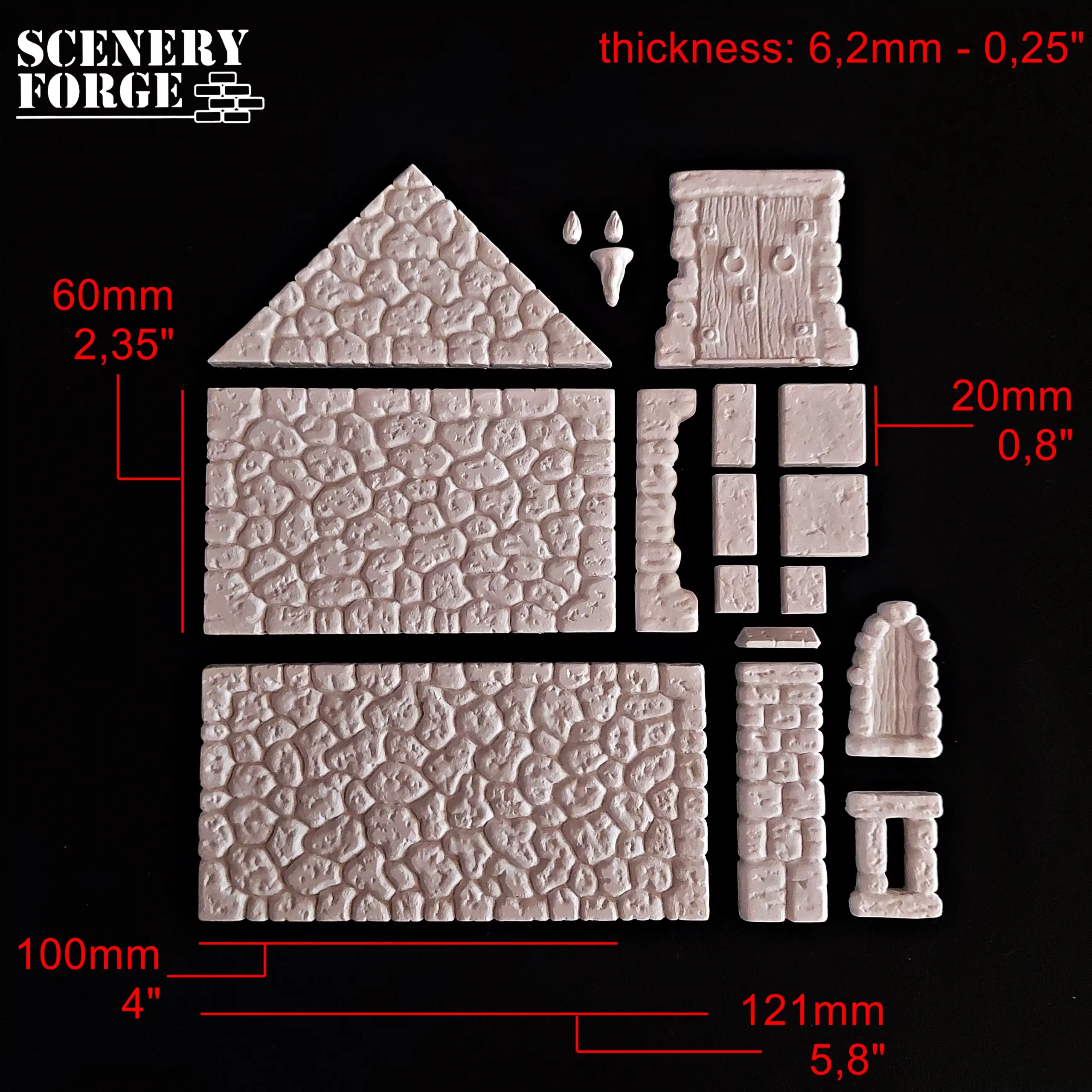 Stone buildings – Thin mould R22